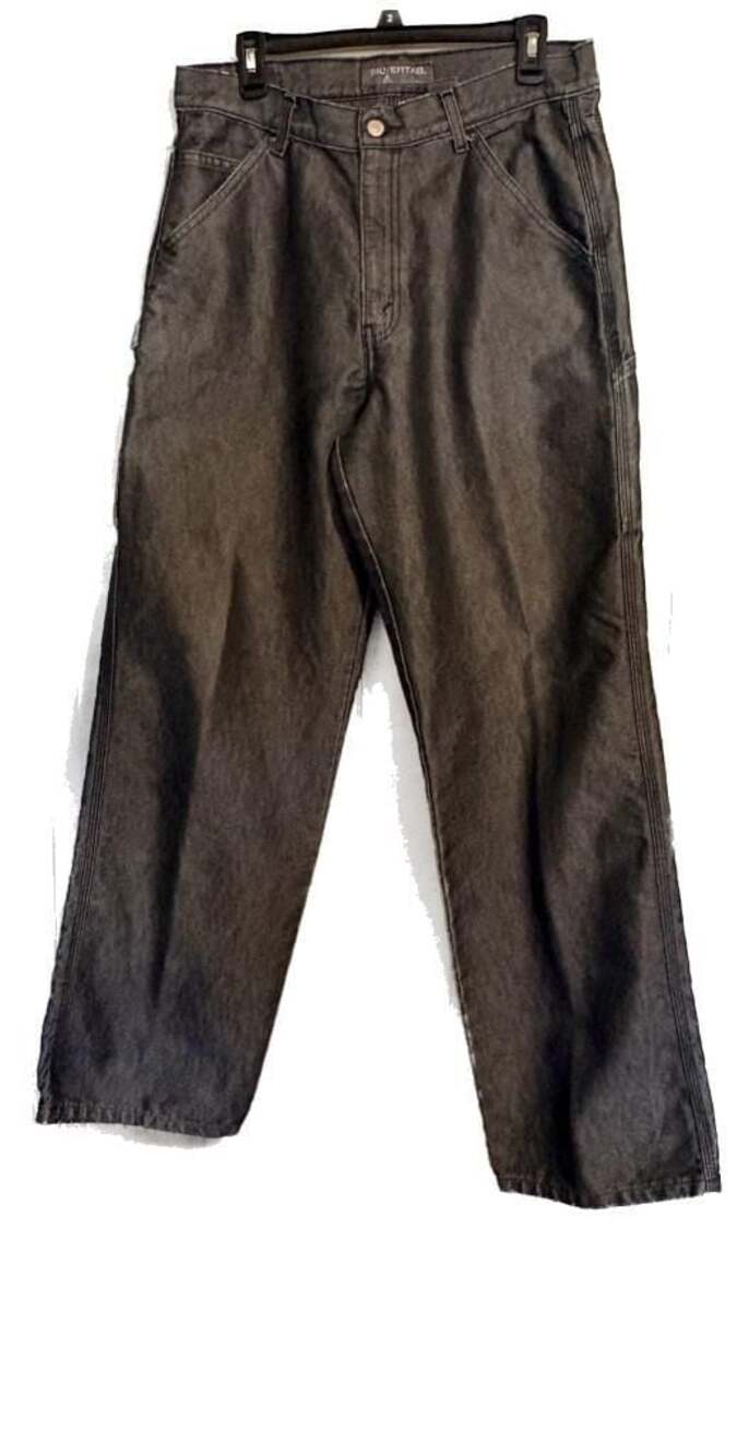 Vintage 90’s Levi's Silvertab Baggy Carpenter Denim Jeans in Metallic Pewter